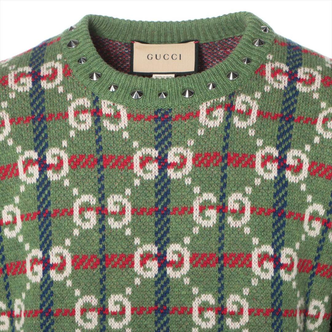 Gucci(グッチ)のグッチ GGパターン ウール M グリーン メンズ その他トップス メンズのトップス(その他)の商品写真