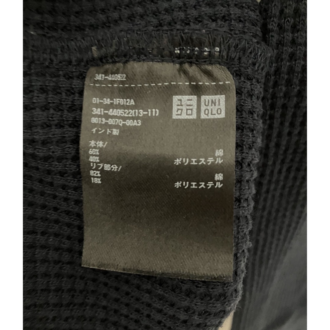 UNIQLO(ユニクロ)のUNIQLO ユニクロ ワッフル クルーネックT メンズ XS メンズのトップス(Tシャツ/カットソー(七分/長袖))の商品写真