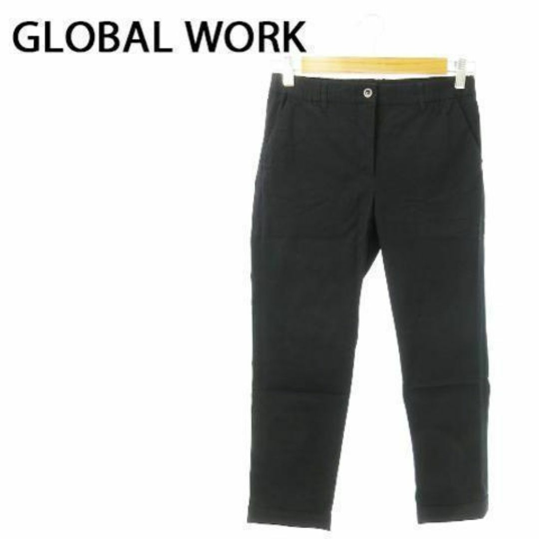 GLOBAL WORK(グローバルワーク)のグローバルワーク テーパードパンツ ストレッチ S 紺 230726AO13A レディースのパンツ(カジュアルパンツ)の商品写真