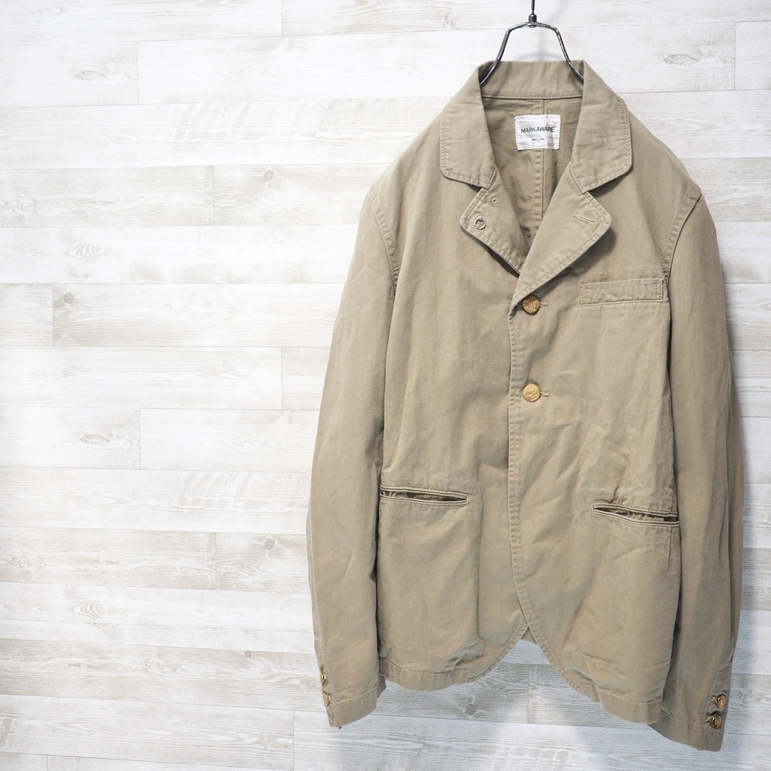 MARKAWEAR(マーカウェア)のMARKAWARE チノワークジャケット-Beige/3 メンズのジャケット/アウター(カバーオール)の商品写真