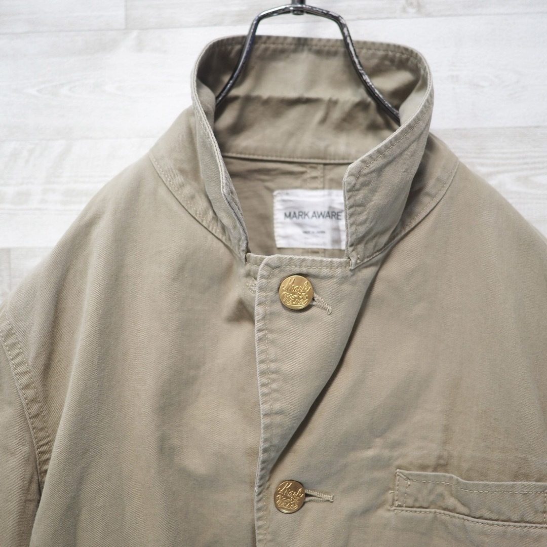 MARKAWEAR(マーカウェア)のMARKAWARE チノワークジャケット-Beige/3 メンズのジャケット/アウター(カバーオール)の商品写真