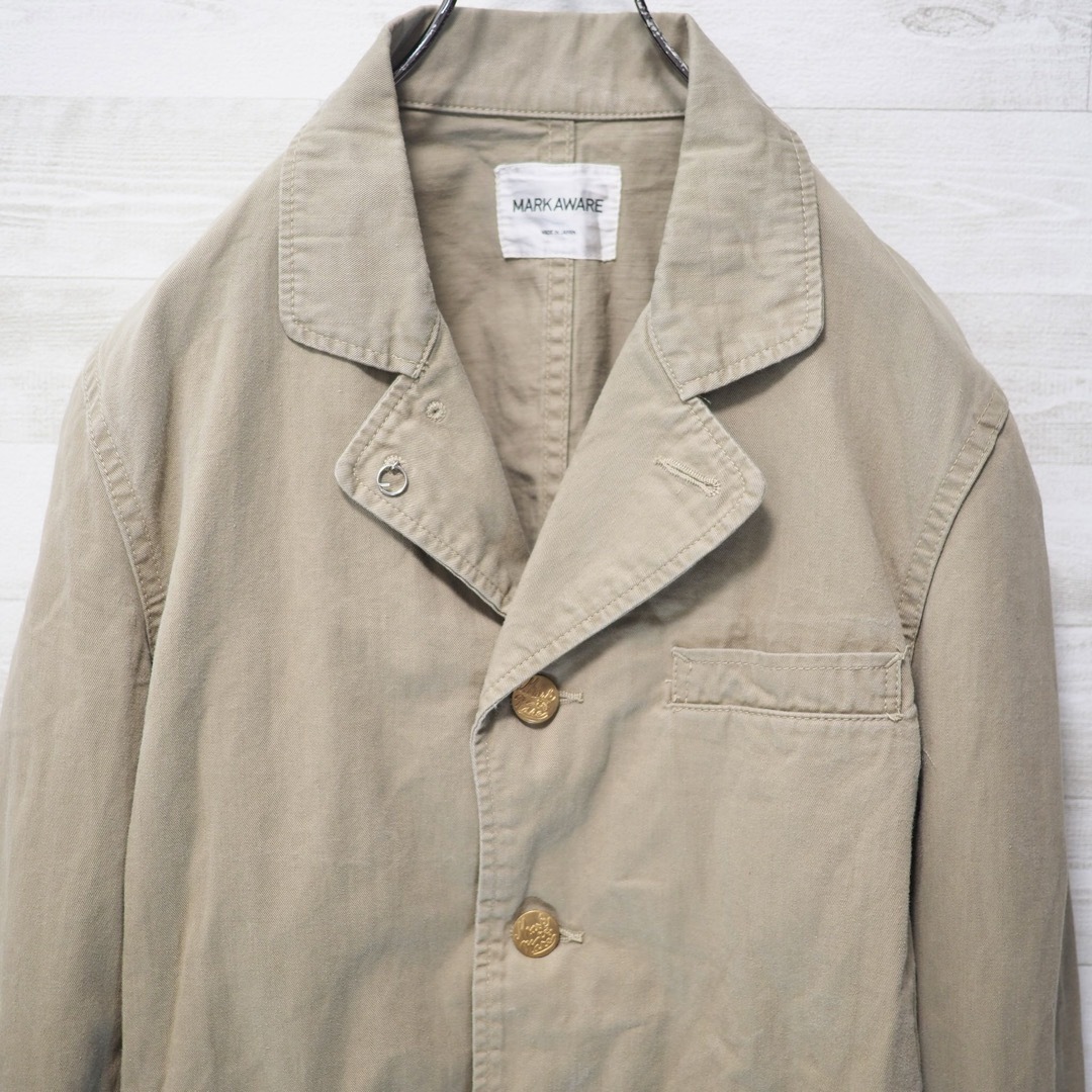 MARKAWEAR(マーカウェア)のMARKAWARE チノワークジャケット-Beige/3 メンズのジャケット/アウター(カバーオール)の商品写真