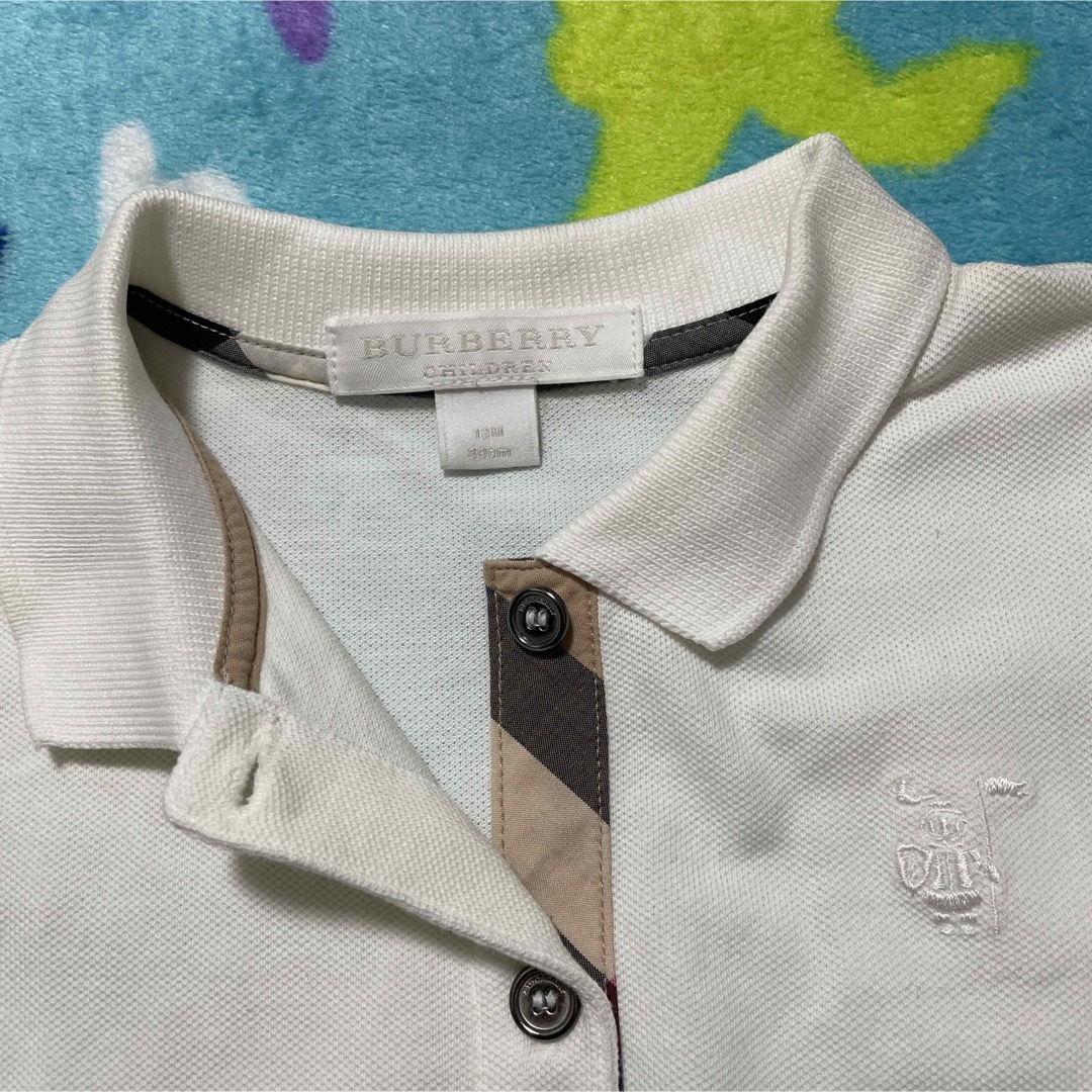 BURBERRY(バーバリー)のバーバリー BURBERRY ポロシャツ Tシャツ 半袖 12m 80 新品 キッズ/ベビー/マタニティのベビー服(~85cm)(シャツ/カットソー)の商品写真