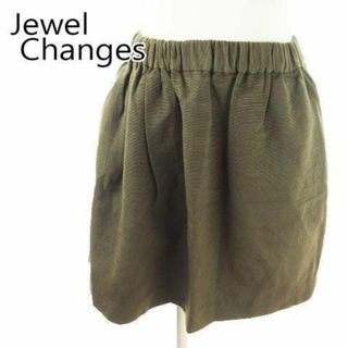 Jewel Changes - ジュエルチェンジズ フレアスカート ミニ カーキ 210301MN19A