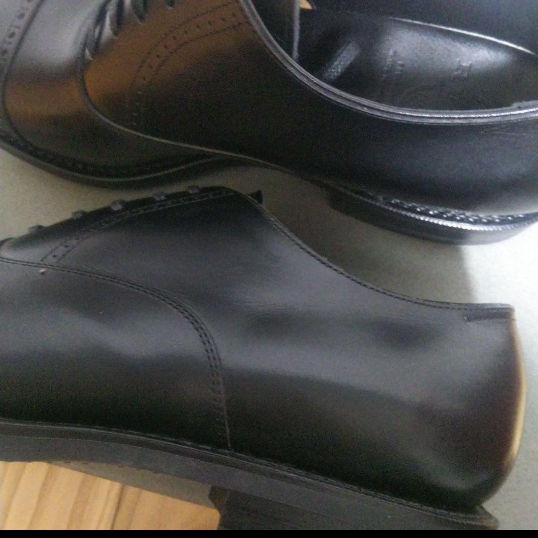 新品68200円☆RENDO レンド 革靴 ビジネスシューズ 本革 24cm 黒 メンズの靴/シューズ(ドレス/ビジネス)の商品写真