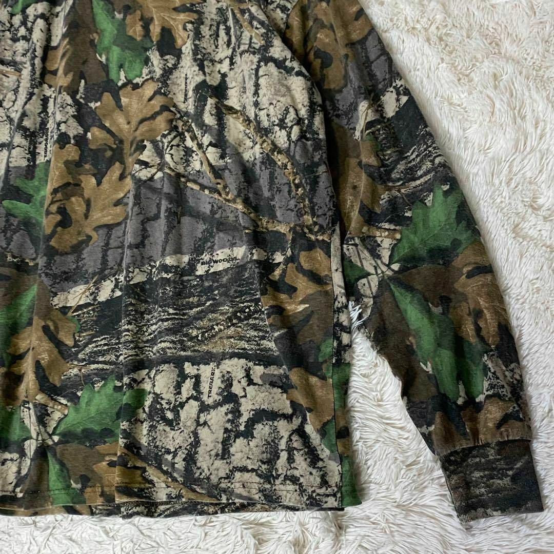 JERZEES(ジャージーズ)のジャージーズアウトドア　モックネックリアルツリーカモプリントプルオーバー　XL メンズのトップス(Tシャツ/カットソー(七分/長袖))の商品写真