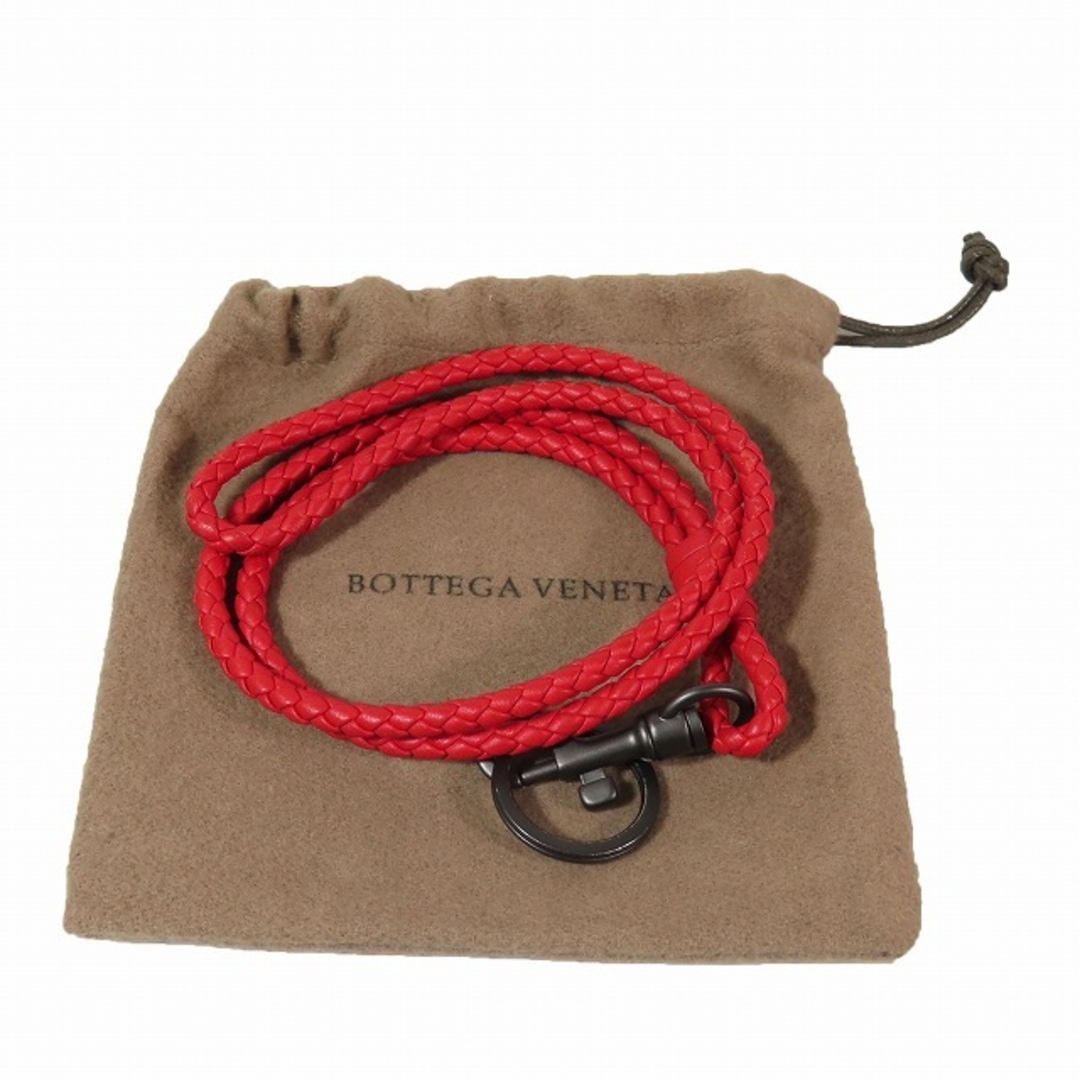 Bottega Veneta(ボッテガヴェネタ)のボッテガヴェネタ イントレチャート レザー キーホルダー ネックストラップ  レディースのアクセサリー(ネックレス)の商品写真