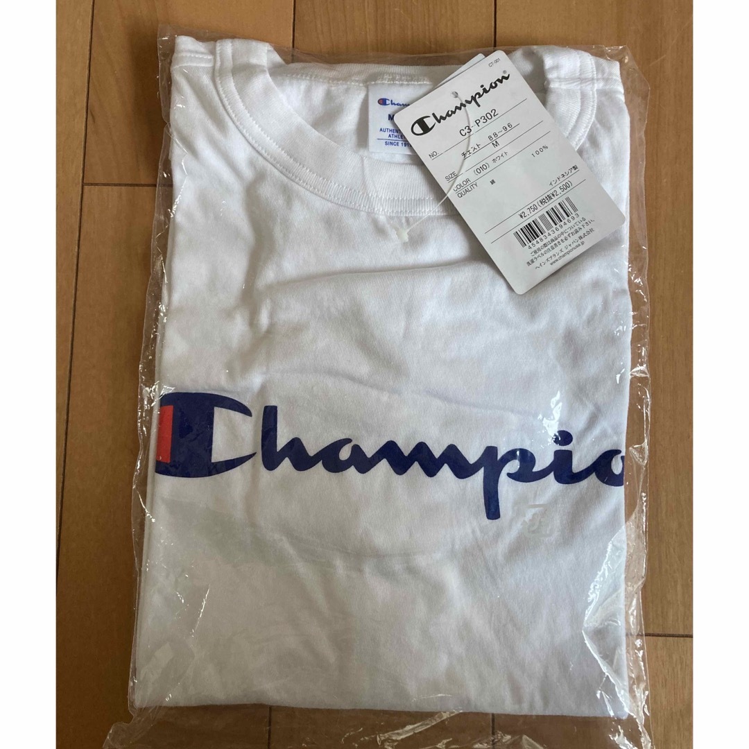 Champion(チャンピオン)の【未開封】チャンピオン メンズ Tシャツ 半袖 綿100% メンズ Mサイズ メンズのトップス(Tシャツ/カットソー(半袖/袖なし))の商品写真