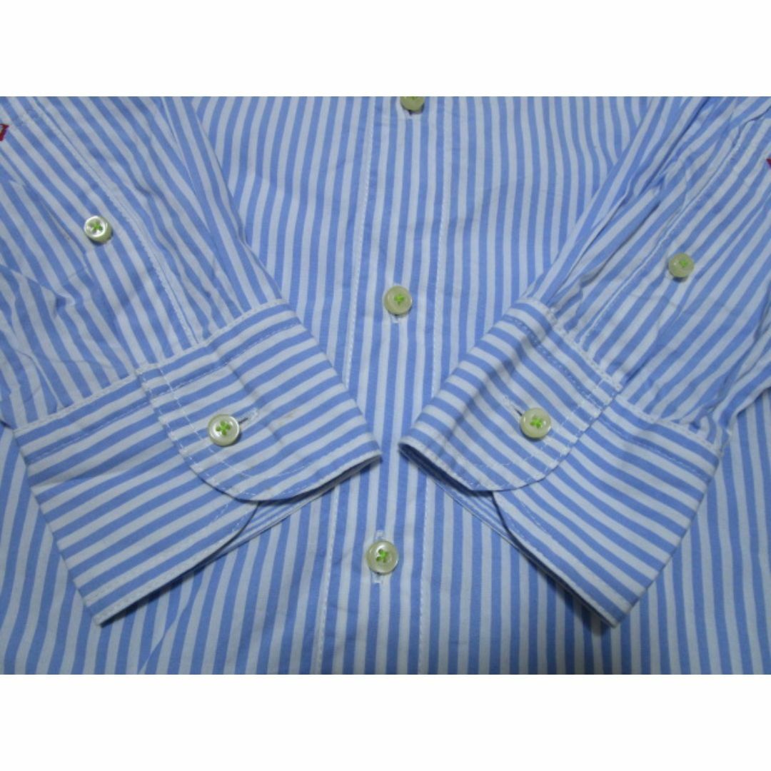 FRAPBOIS(フラボア)の河谷シャツ　切替ストライプ　ボタンダウンシャツ☆カワタニシャツ メンズのトップス(シャツ)の商品写真
