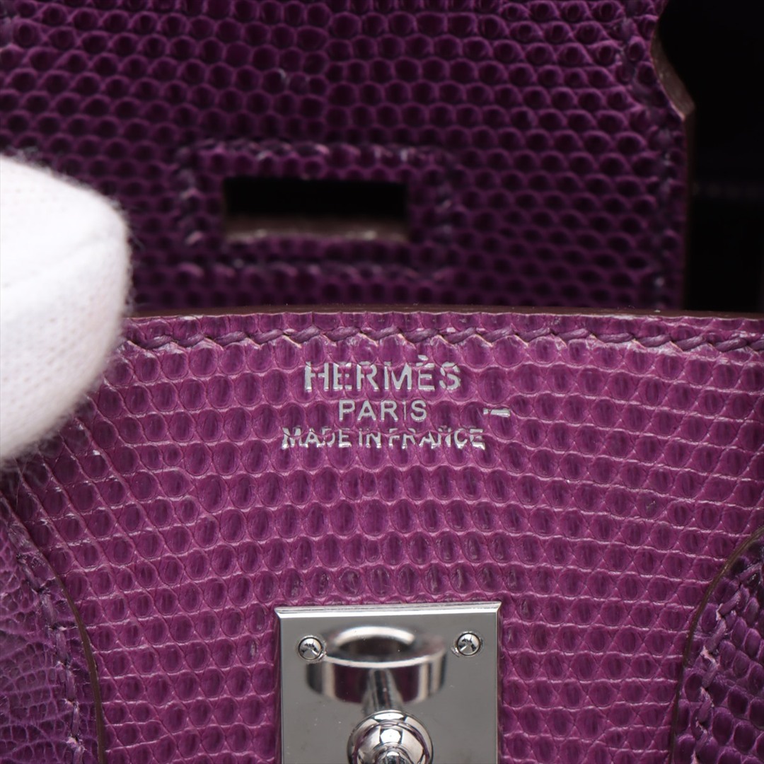 Hermes(エルメス)のエルメス バーキン25 リザード  ヴィオレ レディース ハンドバッグ レディースのバッグ(ハンドバッグ)の商品写真