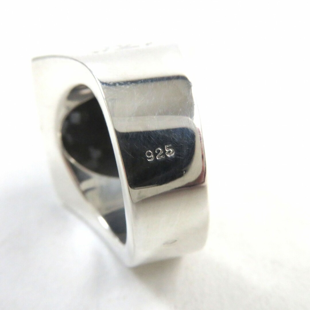 LOUIS VUITTON(ルイヴィトン)の極美品○LOUIS VUITTON ルイヴィトン M64903 シュバリエール スノーフロー オブシディアン SV925 LVロゴ刻印 黒曜石 リング・指輪 ブラック シルバー 13号 フランス製 重量27.3g メンズのアクセサリー(リング(指輪))の商品写真