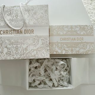 クリスチャンディオール(Christian Dior)の【未使用】Dior ショッパー 紙袋&箱セット(ショップ袋)