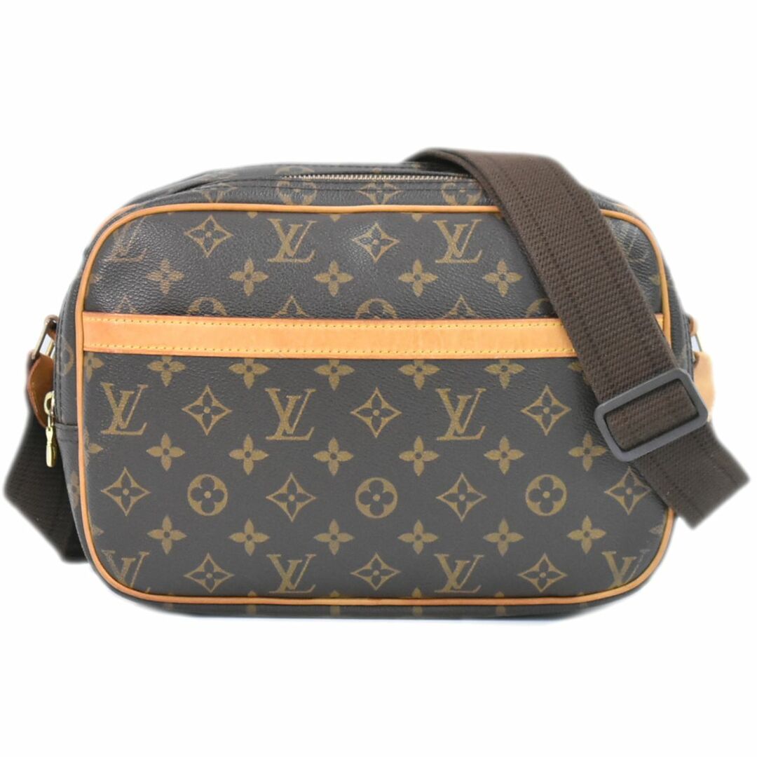 LOUIS VUITTON(ルイヴィトン)の本物 ルイヴィトン LOUIS VUITTON LV リポーター PM モノグラム ショルダーバッグ ポシェット ブラウン M45254 Reporter ビトン バッグ 中古 レディースのバッグ(ショルダーバッグ)の商品写真