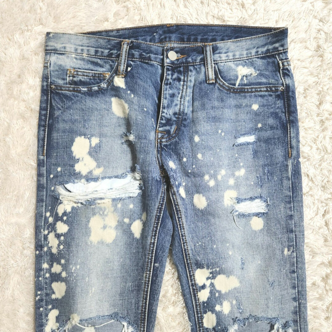 mnml(ミニマル)のmnml ミニマル M1 DENIM STRETCH SPLASH デニムパンツ メンズのパンツ(デニム/ジーンズ)の商品写真