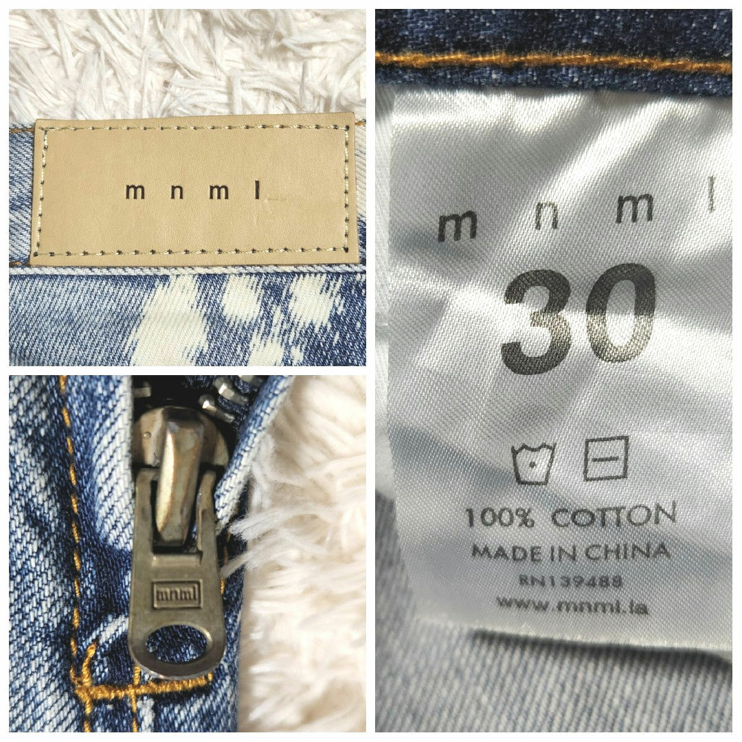 mnml(ミニマル)のmnml ミニマル M1 DENIM STRETCH SPLASH デニムパンツ メンズのパンツ(デニム/ジーンズ)の商品写真