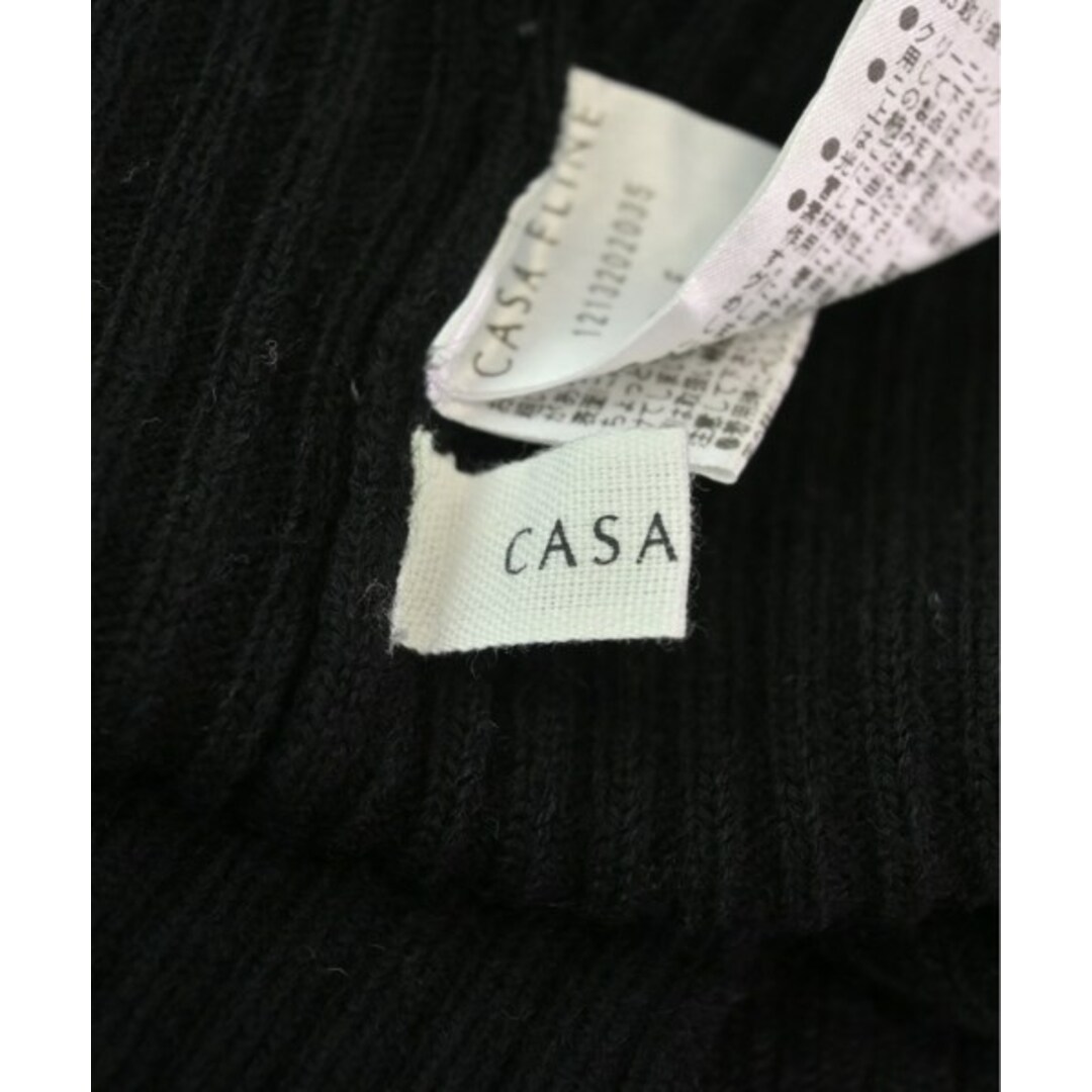 CASA FLINE(カーサフライン)のCASA FLINE カーサフライン ニット・セーター F 黒 【古着】【中古】 レディースのトップス(ニット/セーター)の商品写真