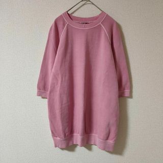 オーラリー(AURALEE)のAURALEE BACK CASHMERE SWEAT HALF SLEEVE(スウェット)