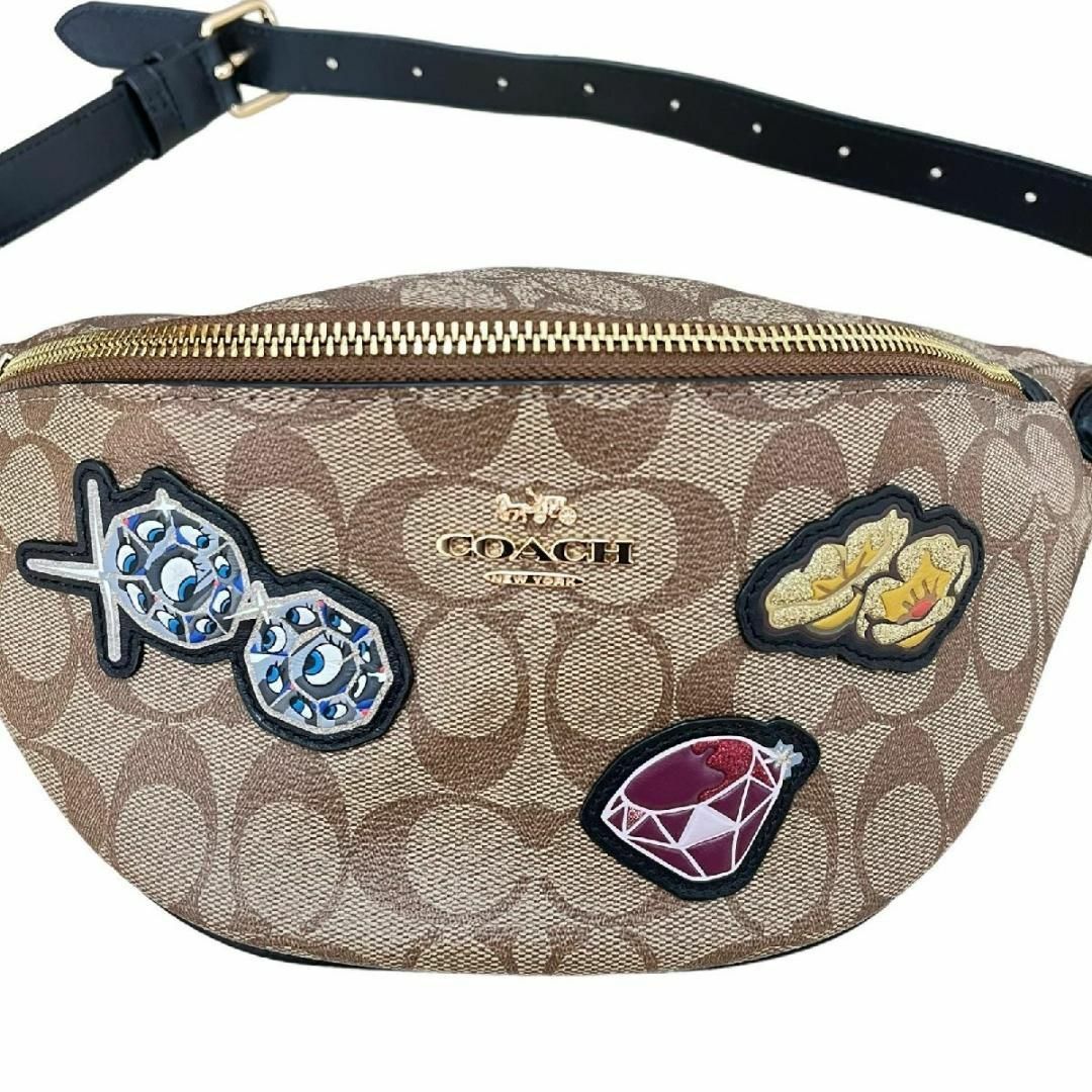 COACH(コーチ)の【極美品】COACH コーチ シグネチャー ボディバッグ ディズニーコラボ レディースのバッグ(ボディバッグ/ウエストポーチ)の商品写真