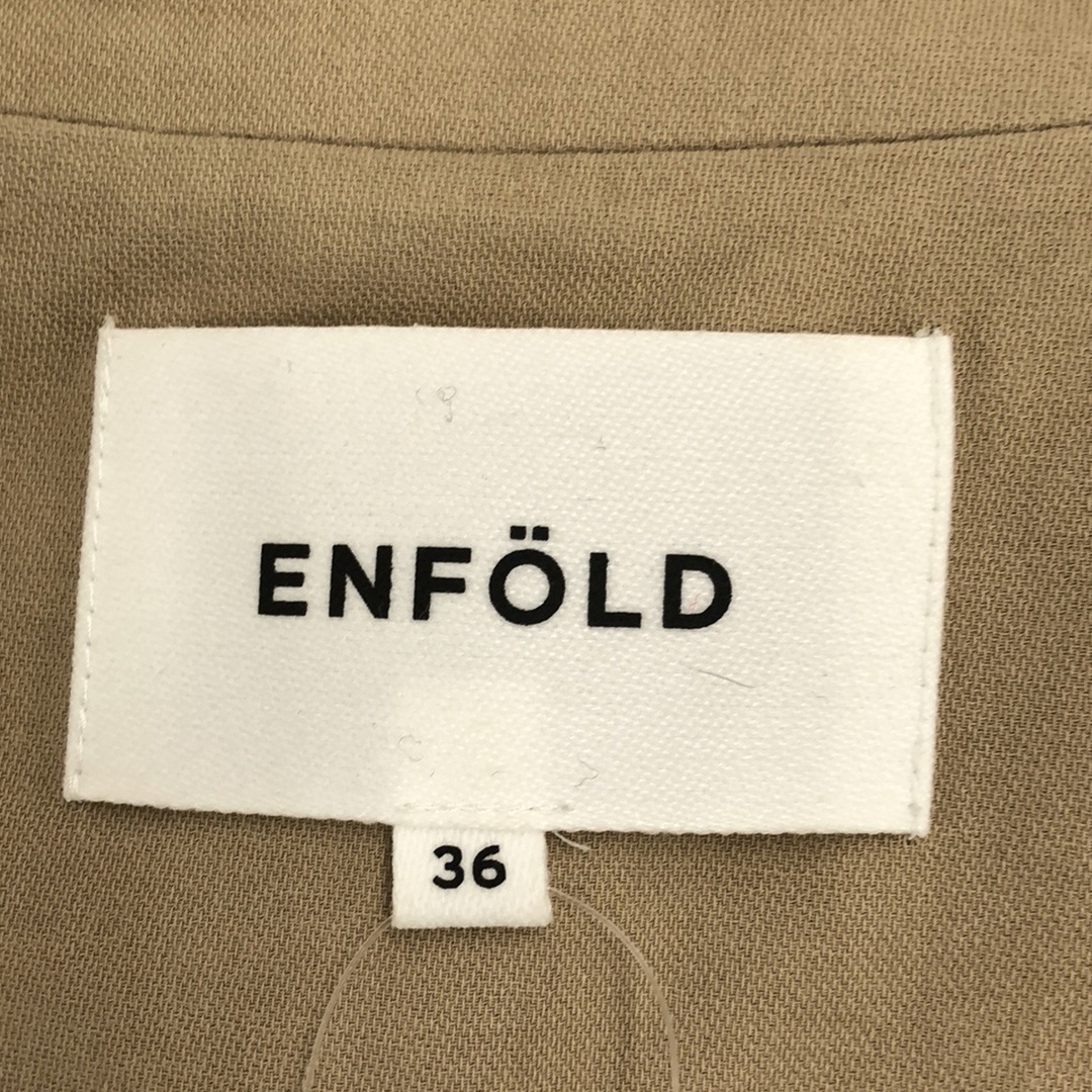 ENFOLD(エンフォルド)のENFOLD エンフォルド 17SS ライトコットンスプリングコート ベージュ 36 300AS330-2760 レディースのジャケット/アウター(その他)の商品写真