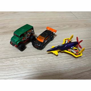 ホットウィール(ホットウィール)のHot Wheels ホットウィール　3体セット　ミニカー　ミニ飛行機(ミニカー)