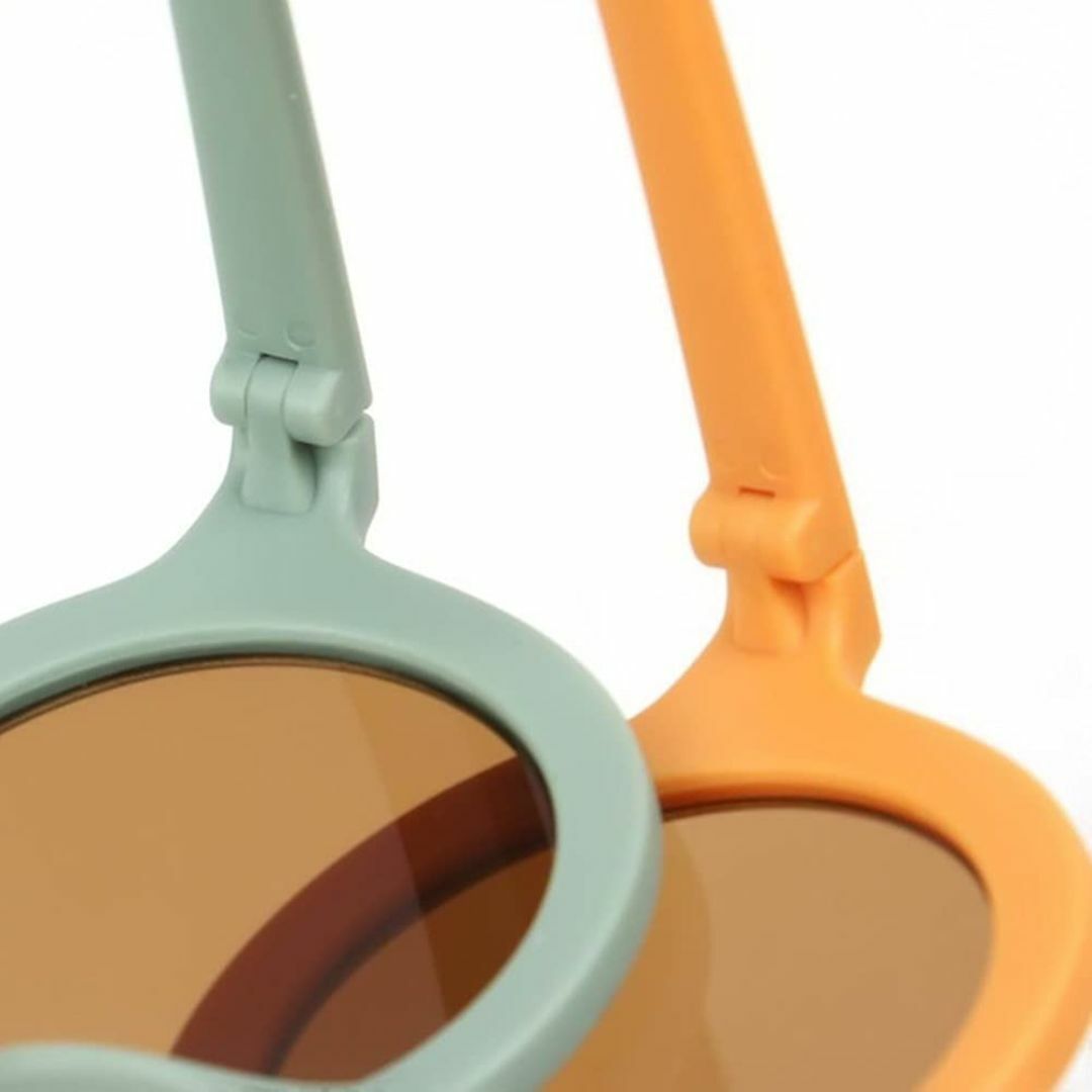 【色: オレンジ】[ララチック] サングラス キッズ 乳幼児 メガネ UV400 キッズ/ベビー/マタニティのベビー服(~85cm)(その他)の商品写真