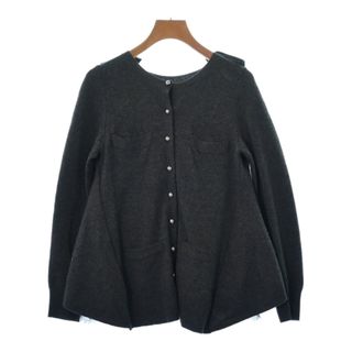 サカイ(sacai)のsacai サカイ カーディガン 2(M位) グレー 【古着】【中古】(カーディガン)