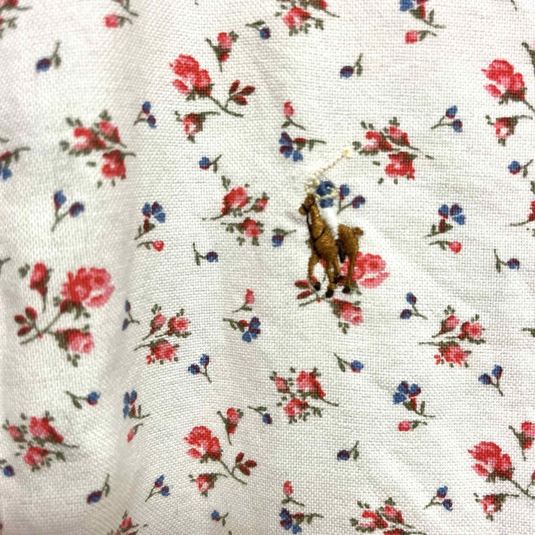 Ralph Lauren(ラルフローレン)のラルフローレン ホース刺繍 花柄シャツ 9（小さめ）RALPH LAUREN レディースのトップス(シャツ/ブラウス(長袖/七分))の商品写真