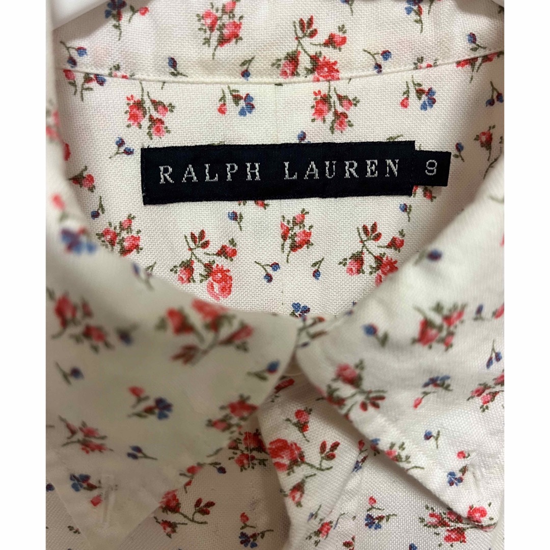 Ralph Lauren(ラルフローレン)のラルフローレン ホース刺繍 花柄シャツ 9（小さめ）RALPH LAUREN レディースのトップス(シャツ/ブラウス(長袖/七分))の商品写真