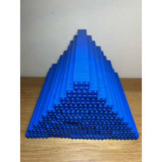 レゴ(Lego)の【今だけこのお値段】LEGO レゴブロック　バケツ基本パーツ青色ブルーセット(知育玩具)