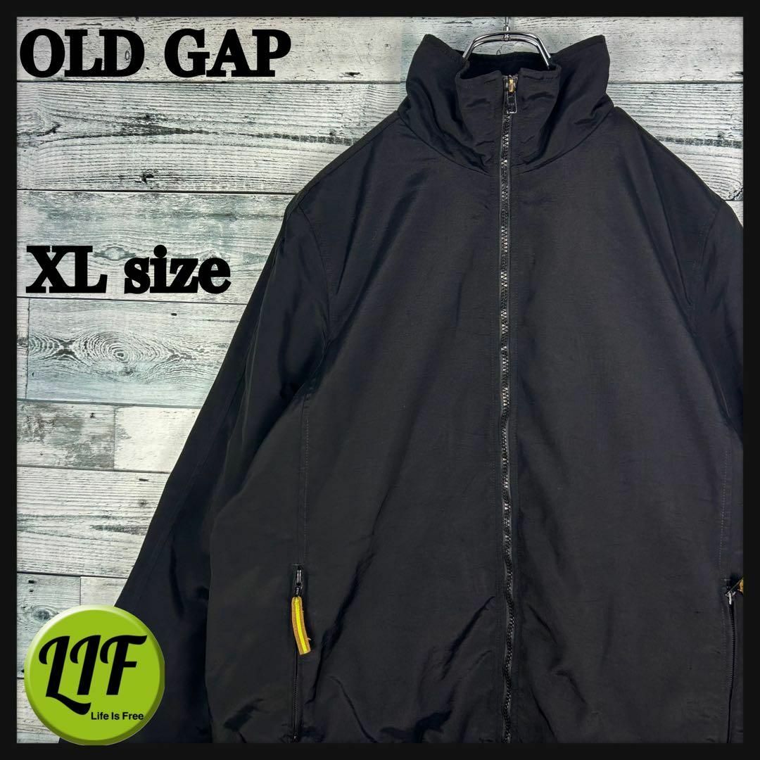 GAP(ギャップ)のオールドギャップ 90s 内フリース ブルゾンジャケット ブラック XL メンズのジャケット/アウター(ブルゾン)の商品写真