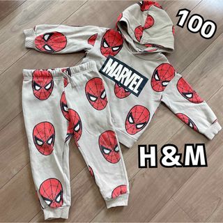 エイチアンドエム(H&M)のH＆M MARVEL スパイダーマン セットアップ スウェット 100(Tシャツ/カットソー)