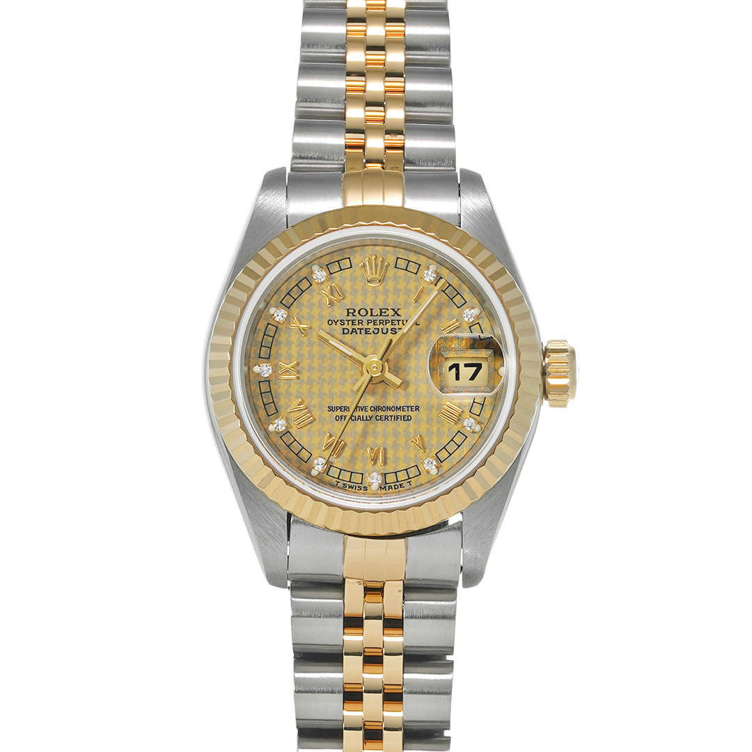 ROLEX(ロレックス)の中古 ロレックス ROLEX 69173G S番(1994年頃製造) シャンパンハウンズトゥース /ダイヤモンド レディース 腕時計 レディースのファッション小物(腕時計)の商品写真