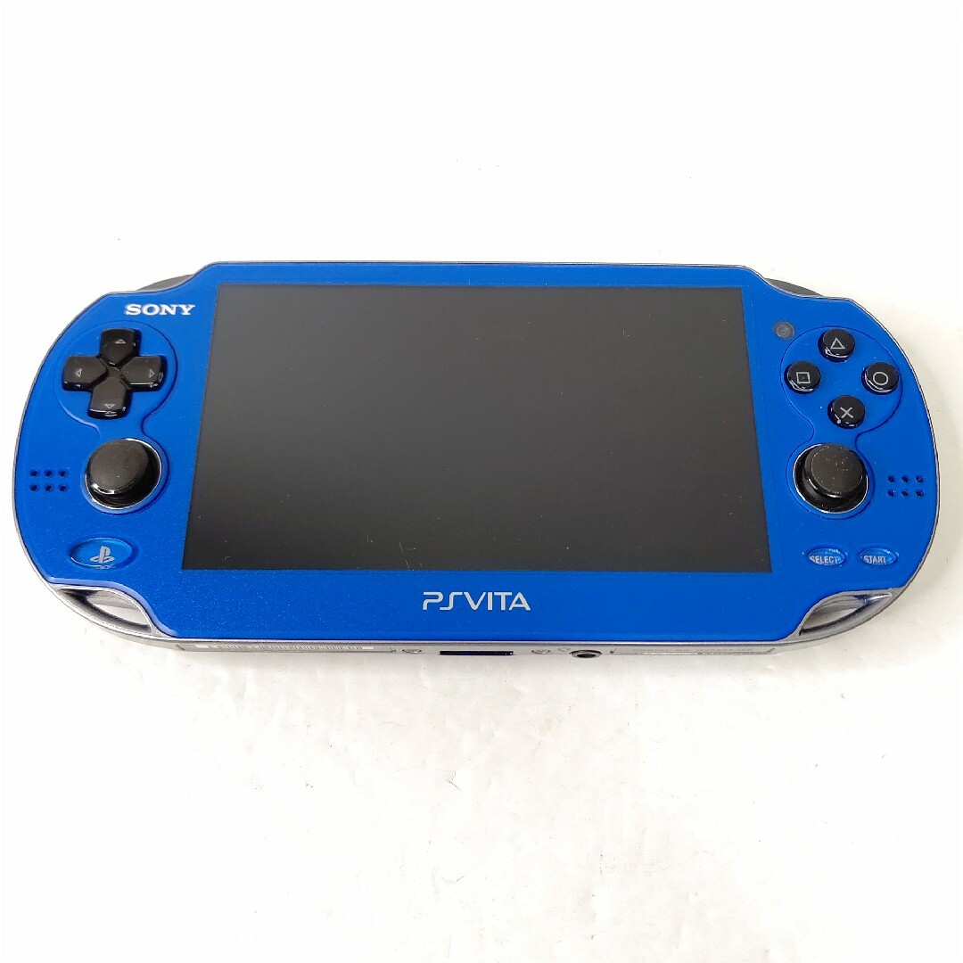 PlayStation Vita(プレイステーションヴィータ)のソニー　PSvita pch1000 サファイアブルー　画面極美品　ゲーム機 エンタメ/ホビーのゲームソフト/ゲーム機本体(携帯用ゲーム機本体)の商品写真
