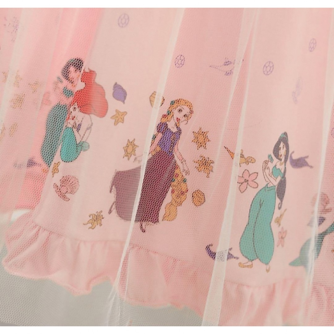 女の子可愛いドレス　ガールズスカート　キッズワンピース  130ピンク キッズ/ベビー/マタニティのキッズ服女の子用(90cm~)(ワンピース)の商品写真