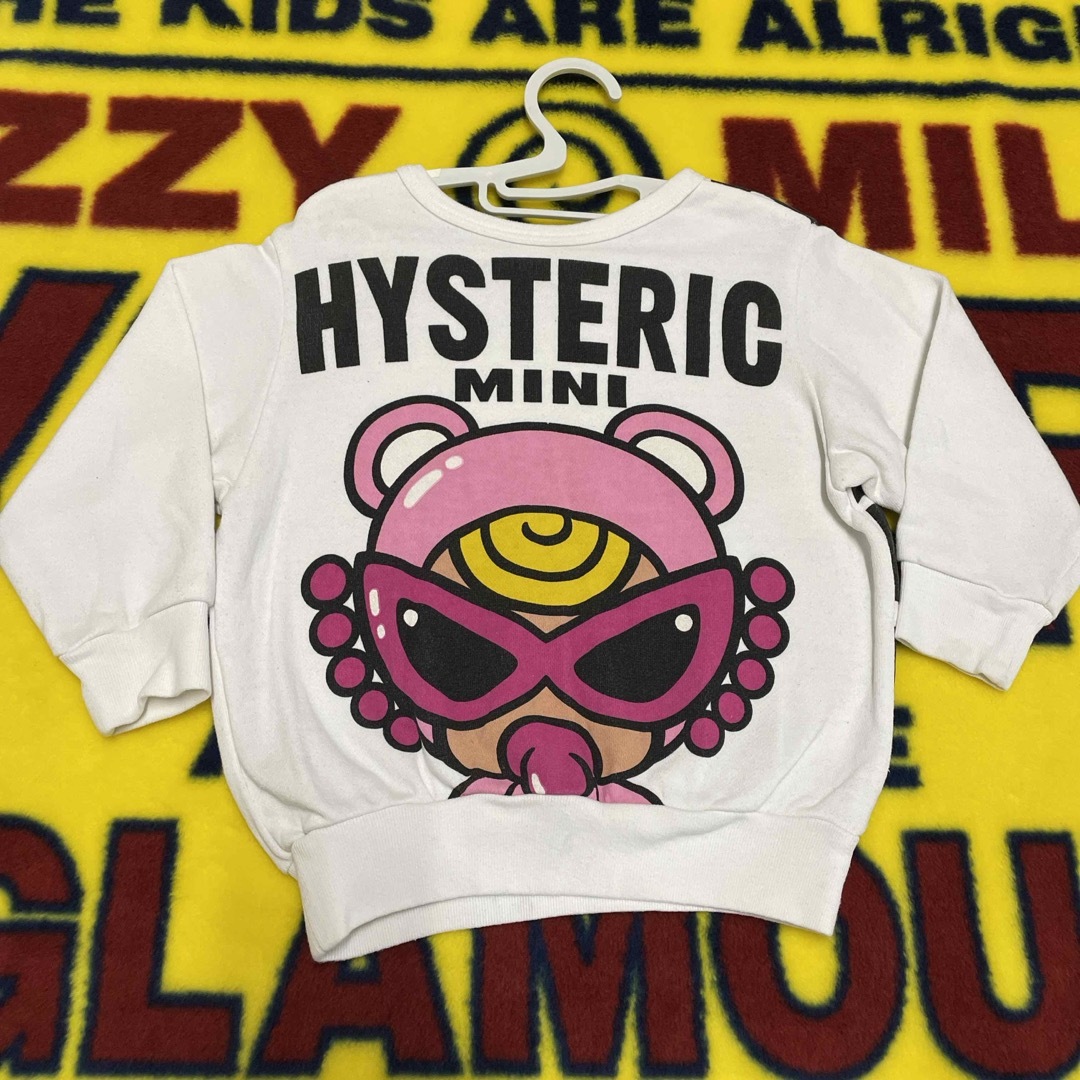 HYSTERIC MINI(ヒステリックミニ)のテディ リバーシブル トレーナー(90)🧸🤍 キッズ/ベビー/マタニティのキッズ服女の子用(90cm~)(Tシャツ/カットソー)の商品写真