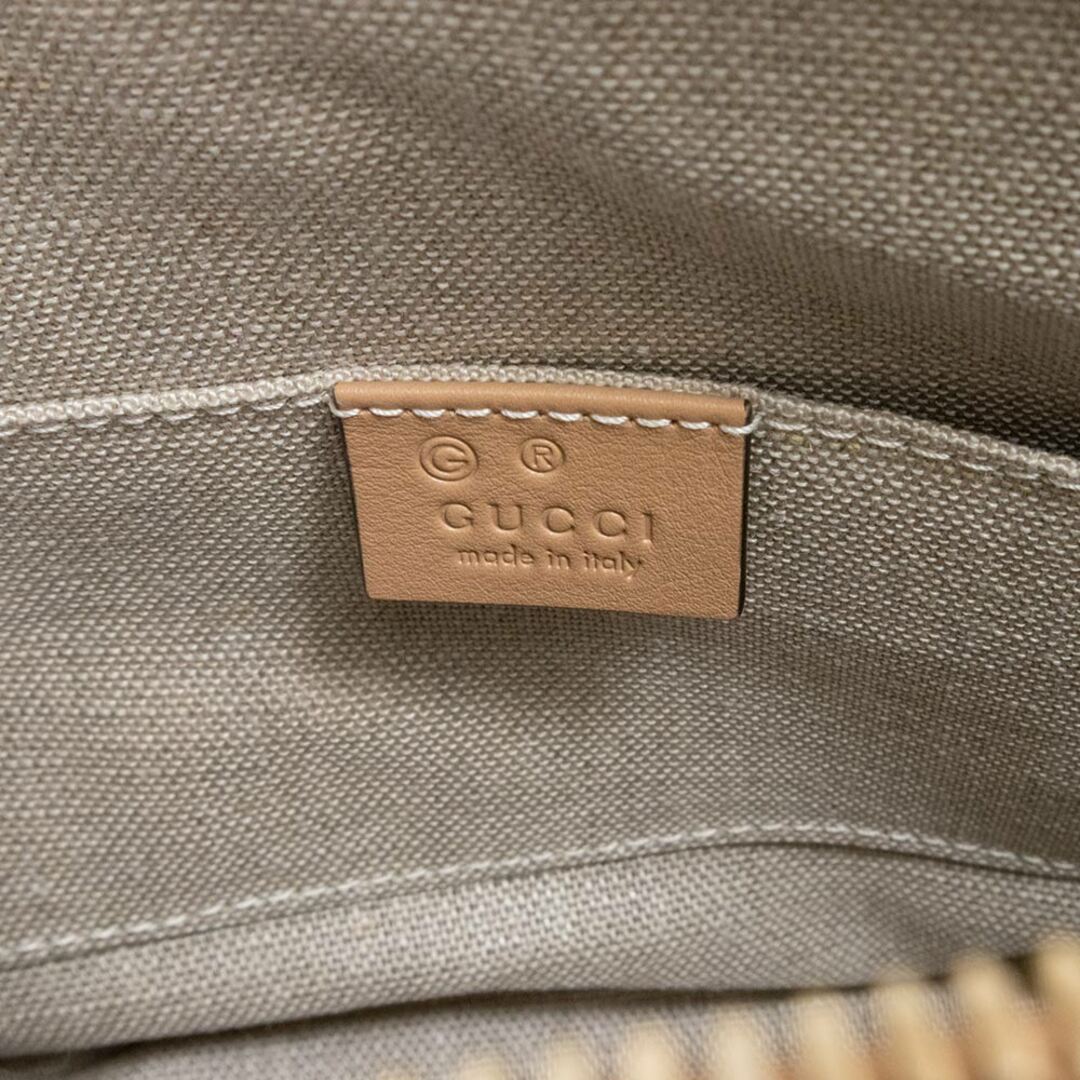 Gucci(グッチ)のグッチ ミニ 2Way ショルダー ハンドバッグ 斜め掛け マイクログッチシマレザー カメリア ベージュ ゴールド金具 449654 GUCCI（新品・未使用品） レディースのバッグ(ハンドバッグ)の商品写真