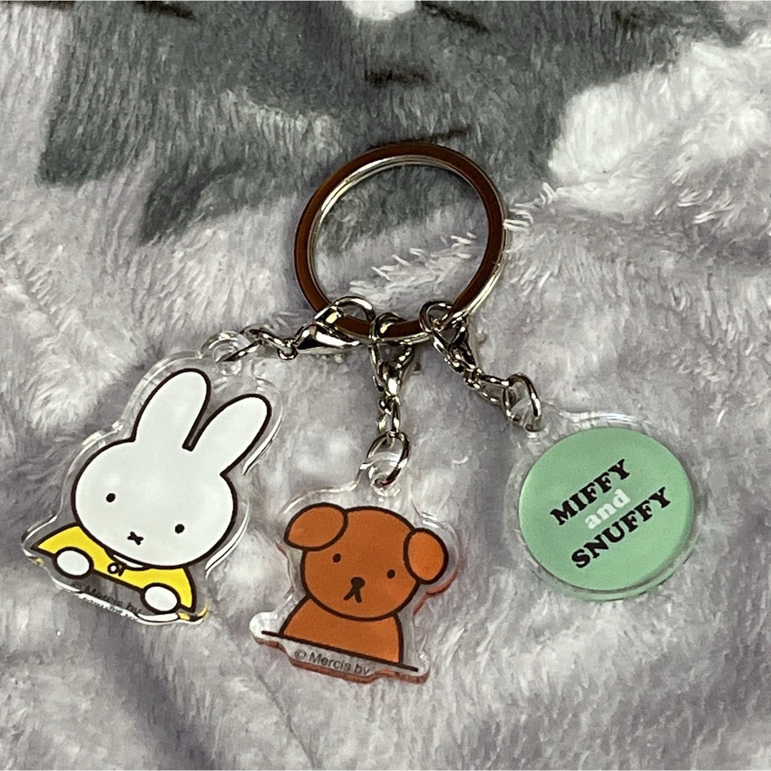 miffy(ミッフィー)のミッフィー三連アクリルキーホルダー エンタメ/ホビーのおもちゃ/ぬいぐるみ(キャラクターグッズ)の商品写真