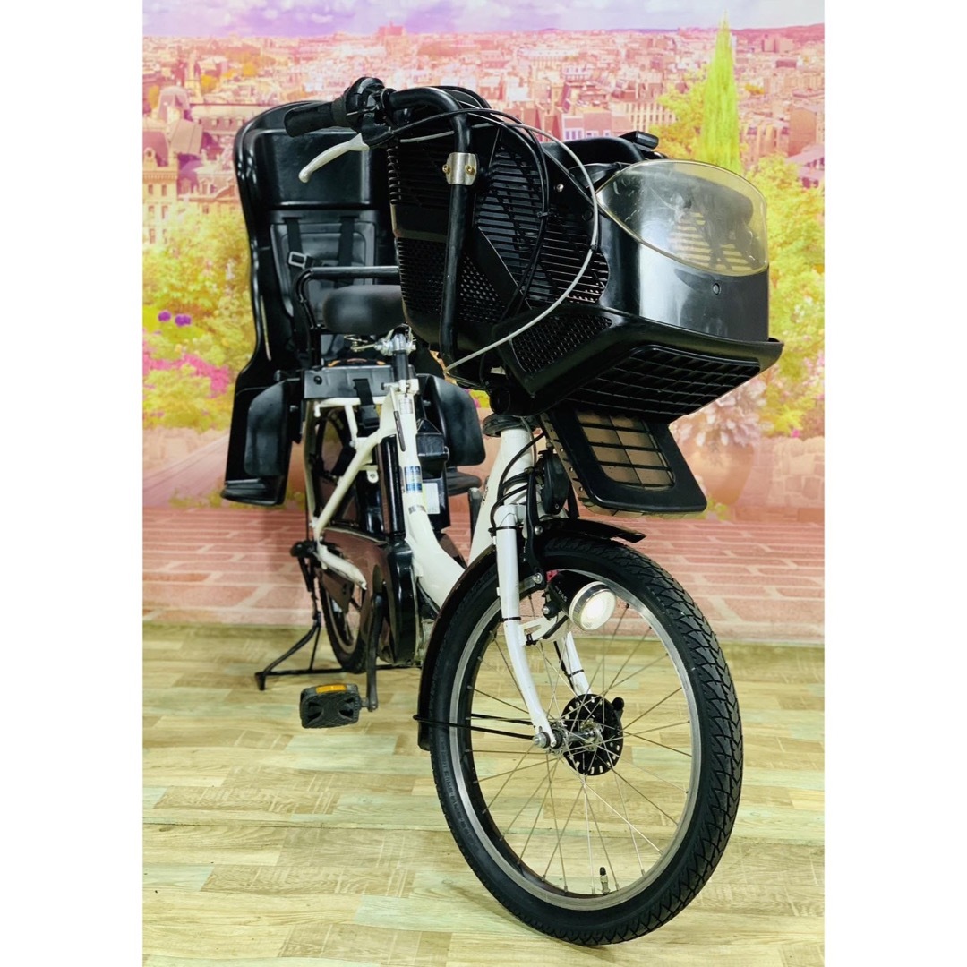 ヤマハ(ヤマハ)の7065ヤマハ3人乗り20インチ子供乗せ電動アシスト自転車 スポーツ/アウトドアの自転車(自転車本体)の商品写真
