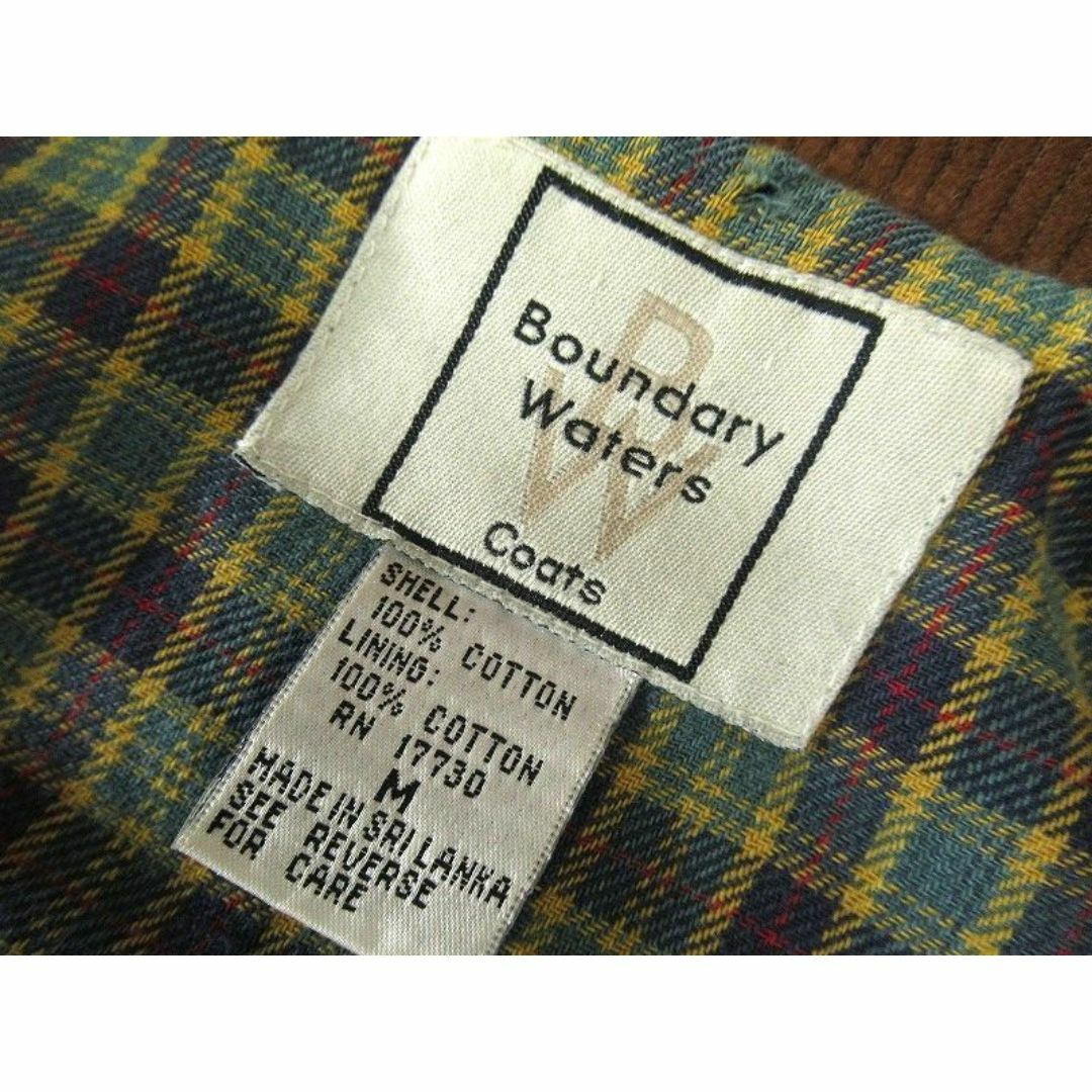  90s Boundary 裏地 チェック 襟コーデュロイ デニム カバーオール メンズのジャケット/アウター(カバーオール)の商品写真