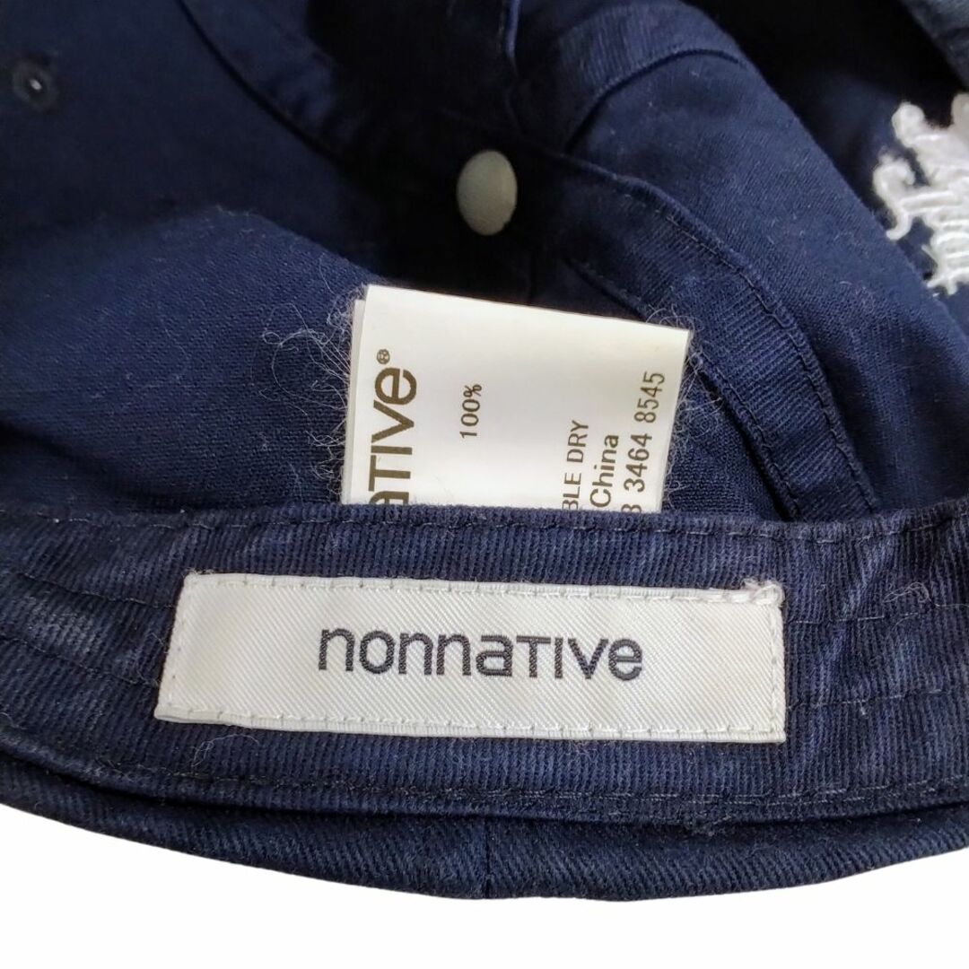 nonnative(ノンネイティブ)のNONNATIVE ノンネイティブ 品番NN-H3509 刺繍 コットンキャップ ネイビー 正規品 / B5091 メンズの帽子(キャップ)の商品写真