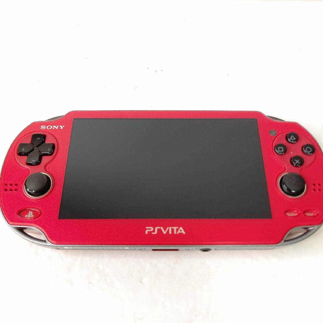 PlayStation Vita(プレイステーションヴィータ)のソニー　PSvita pch1000 コズミックレッド　極美品　ゲーム機 エンタメ/ホビーのゲームソフト/ゲーム機本体(携帯用ゲーム機本体)の商品写真