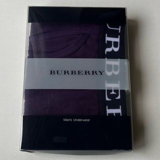 バーバリー(BURBERRY)の【正規品】バーバリー ボクサーパンツ【L】ボルドー BURBERRYロゴ(ボクサーパンツ)