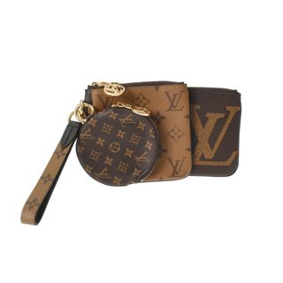 ルイヴィトン(LOUIS VUITTON)のルイヴィトン モノグラム ポシェットトリオ ポーチ ブラウン/ベージュ(ポーチ)