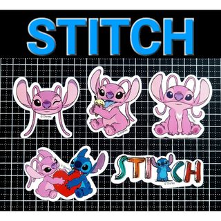 ディズニー(Disney)のNo.752  5枚セット スティッチ STITCH  防水 ステッカー シール(キャラクターグッズ)