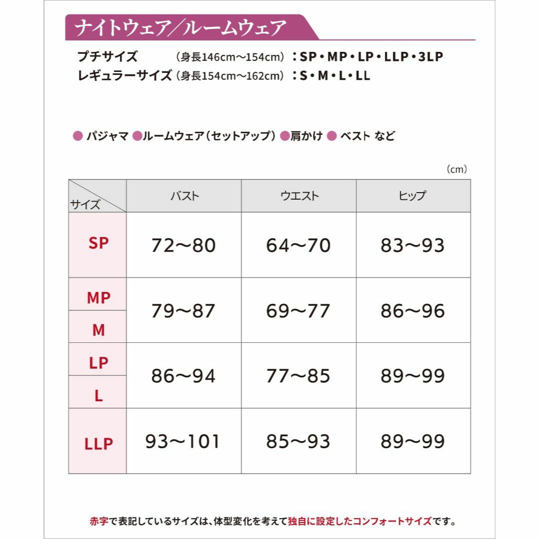 [ワコール らくラクパートナー] パジャマ 長袖・長ズボン 接結ニット素材 やわ レディースのファッション小物(その他)の商品写真