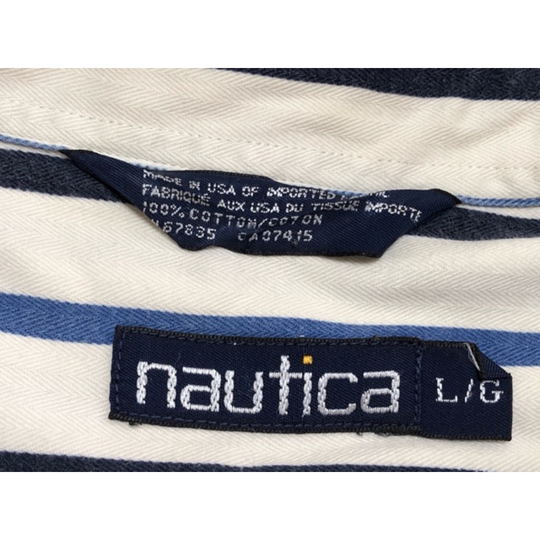 NAUTICA(ノーティカ)のNAUTICA（ノーティカ）90's　USA製　ストライプ　長袖シャツ【E2785-007】 メンズのトップス(シャツ)の商品写真