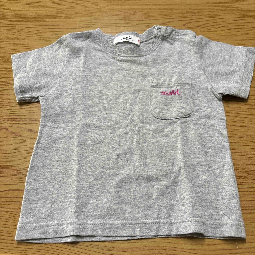 X-girl(エックスガール)のX-girl 90cm Tシャツ キッズ/ベビー/マタニティのキッズ服女の子用(90cm~)(Tシャツ/カットソー)の商品写真