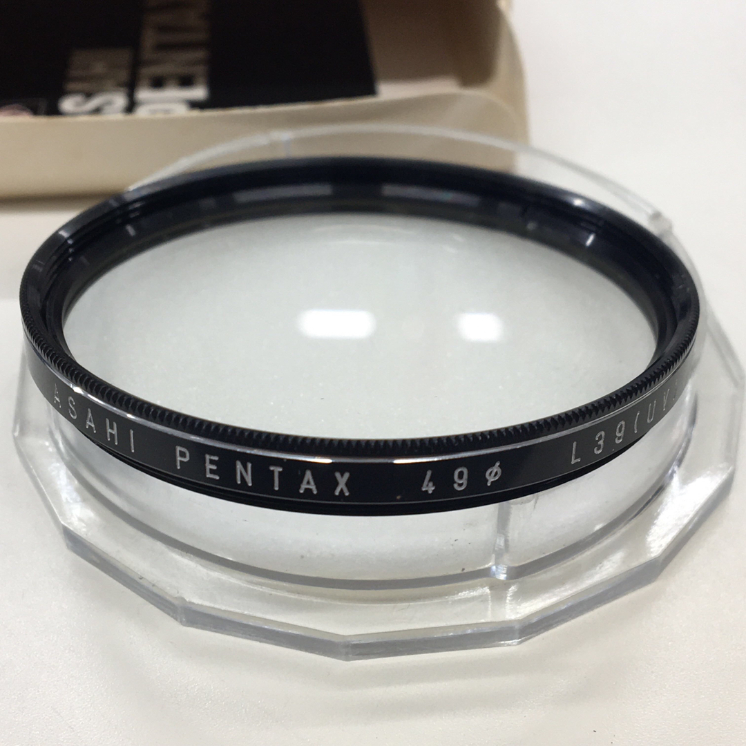 PENTAX(ペンタックス)のPENTAX 純正ビンテージ フィルター Φ49mm 2個セット箱付き スマホ/家電/カメラのカメラ(レンズ(単焦点))の商品写真