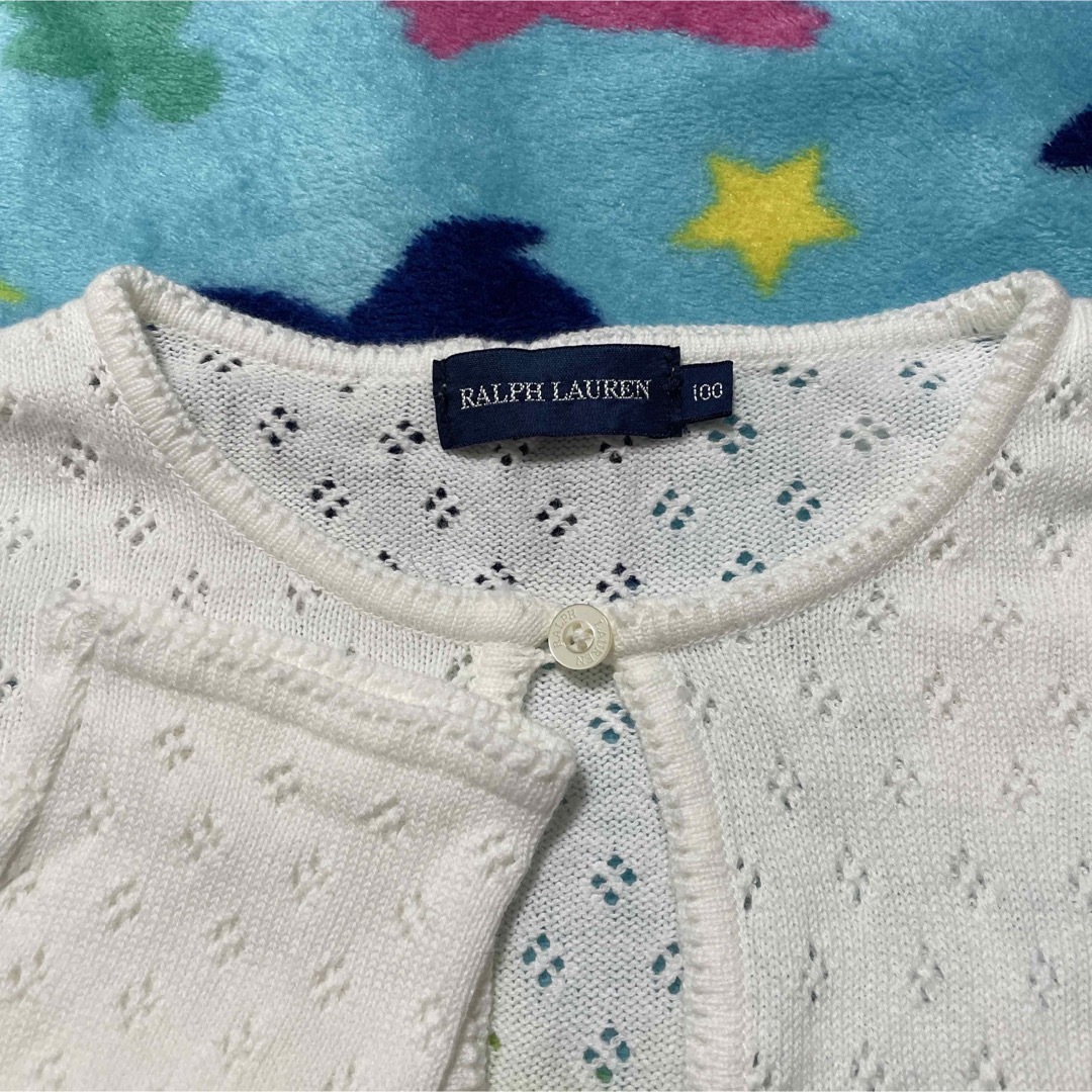 POLO RALPH LAUREN(ポロラルフローレン)のラルフローレン RALPHLAUREN ボレロ カーディガン 100 キッズ/ベビー/マタニティのキッズ服女の子用(90cm~)(カーディガン)の商品写真