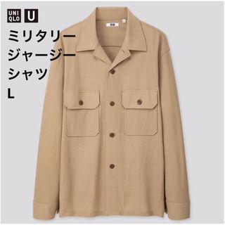 ユニクロ(UNIQLO)のユニクロU ミリタリージャージーシャツ　シャツジャケット　CPOシャツ(シャツ)